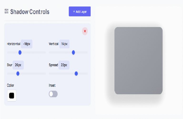 CSS Box Shadow Generator – Create Custom Shadows Online with Live Preview