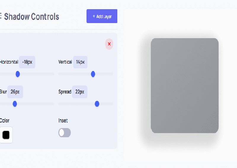 CSS Box Shadow Generator – Create Custom Shadows Online with Live Preview