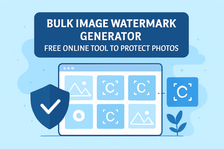 Bulk Image Watermark Generator – Free Online Tool to Protect Photos