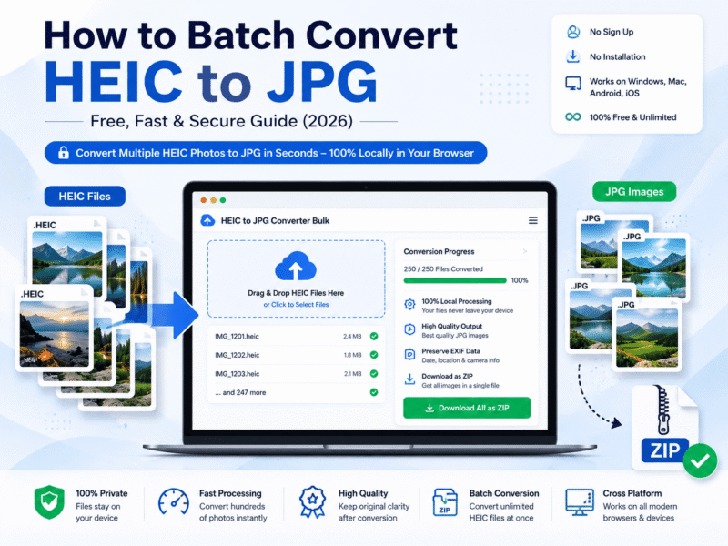 How to Batch Convert HEIC to JPG: The Ultimate Free Guide