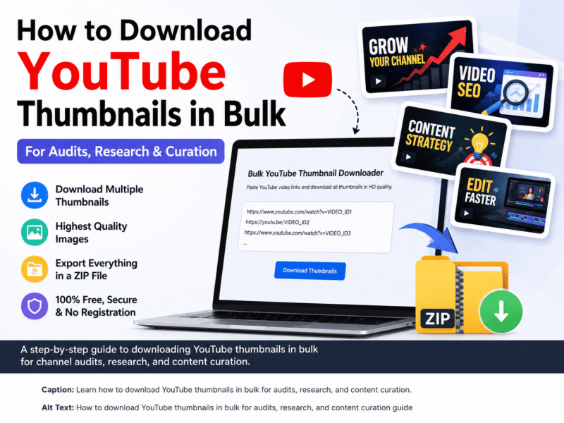 How to Download YouTube Thumbnails in Bulk