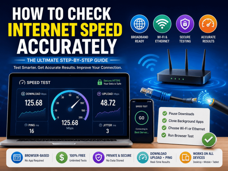 How to Check Internet Speed Accurately The Ultimate Step-by-Step Guide