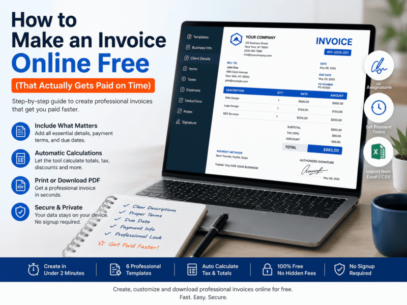 How to Make an Invoice Online Free (That Actually Gets Paid on Time)